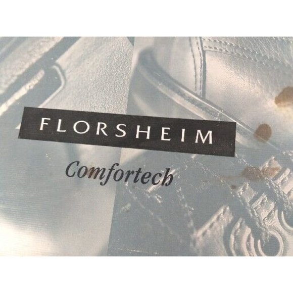 Florsheim Mens Canton Black Cap Toe Oxfords Shoes 12 Medium (D) with Box - Picture 7 of 12